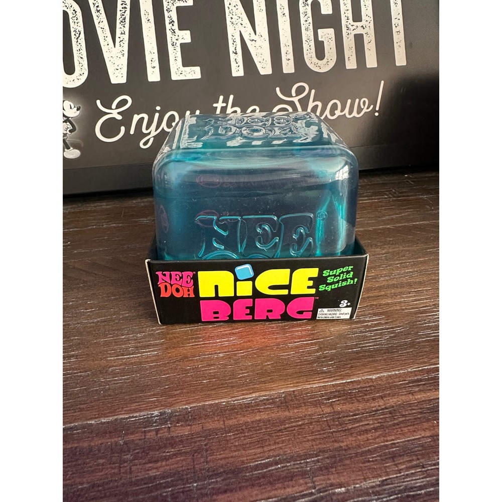Schylling NeeDoh Nice Berg Blue Ice Cube Squishy Stress Toy Sensory Fidget